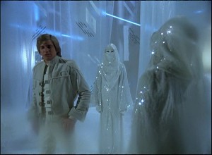 Bien que l'pisode n'ait pas t tourn, on peut imaginer, le 'Gardien de l'Univers' Starbuck dans son vaisseau de Lumire en compagnie des autres Seraphs.