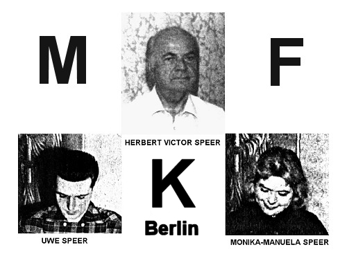 La famille Speer de la Mediale FRIEDENSKREIS de Berlin